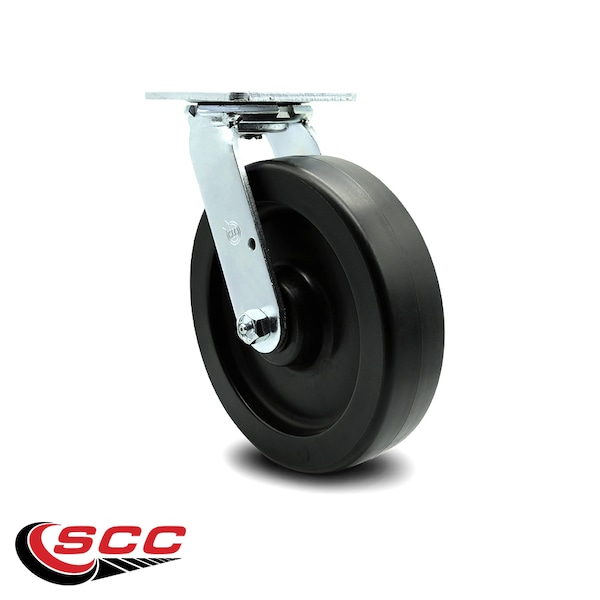 8 Inch Polyolefin Wheel Swivel Caster With Roller Bearing